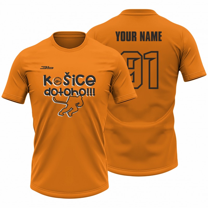 Detské oranžové tričko Hráč 23007