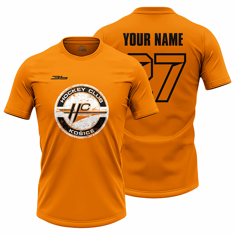 Pánske oranžové tričko HC Košice s logom 21006